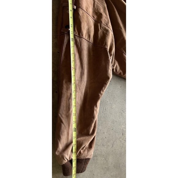 Vintage ADA Brown Leather Jacket Women’s Sz L Multipocket Patina Biker - Picture 7 of 13